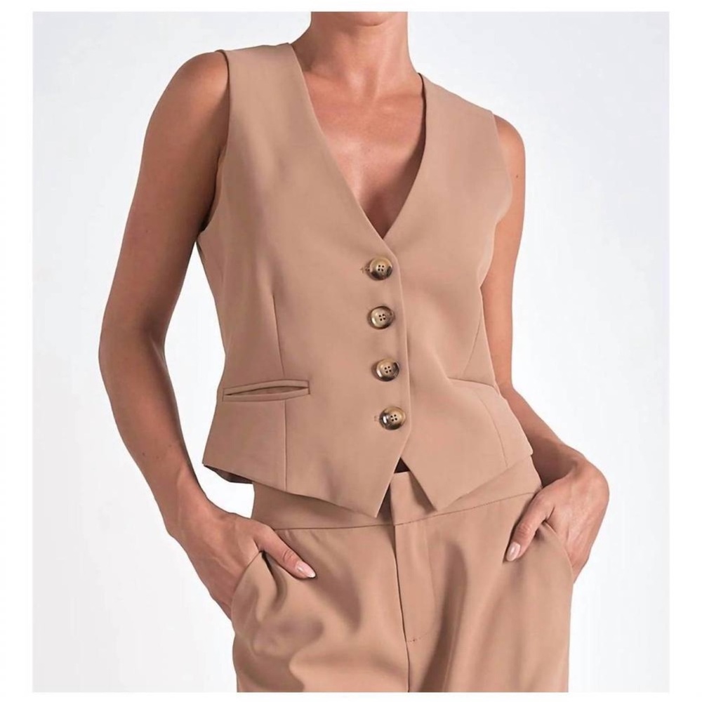 Vest Elegant Tan Women's Vest ! Like new